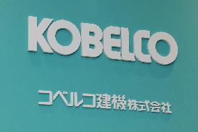 KOBELCO Construction Machinery signboard and logo